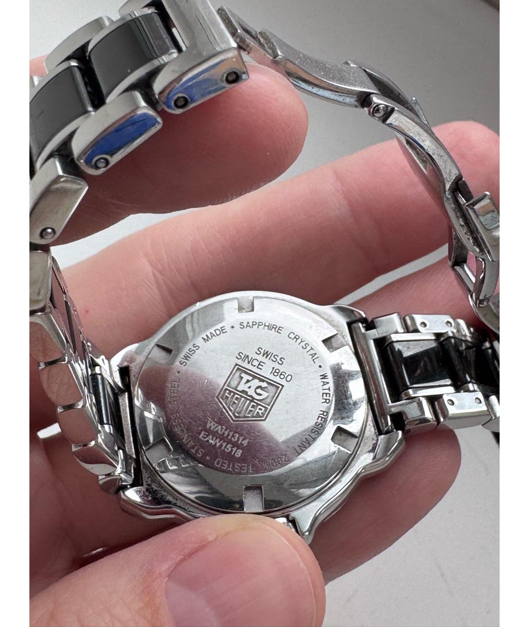 TAG HEUER Серебряные часы, фото 3