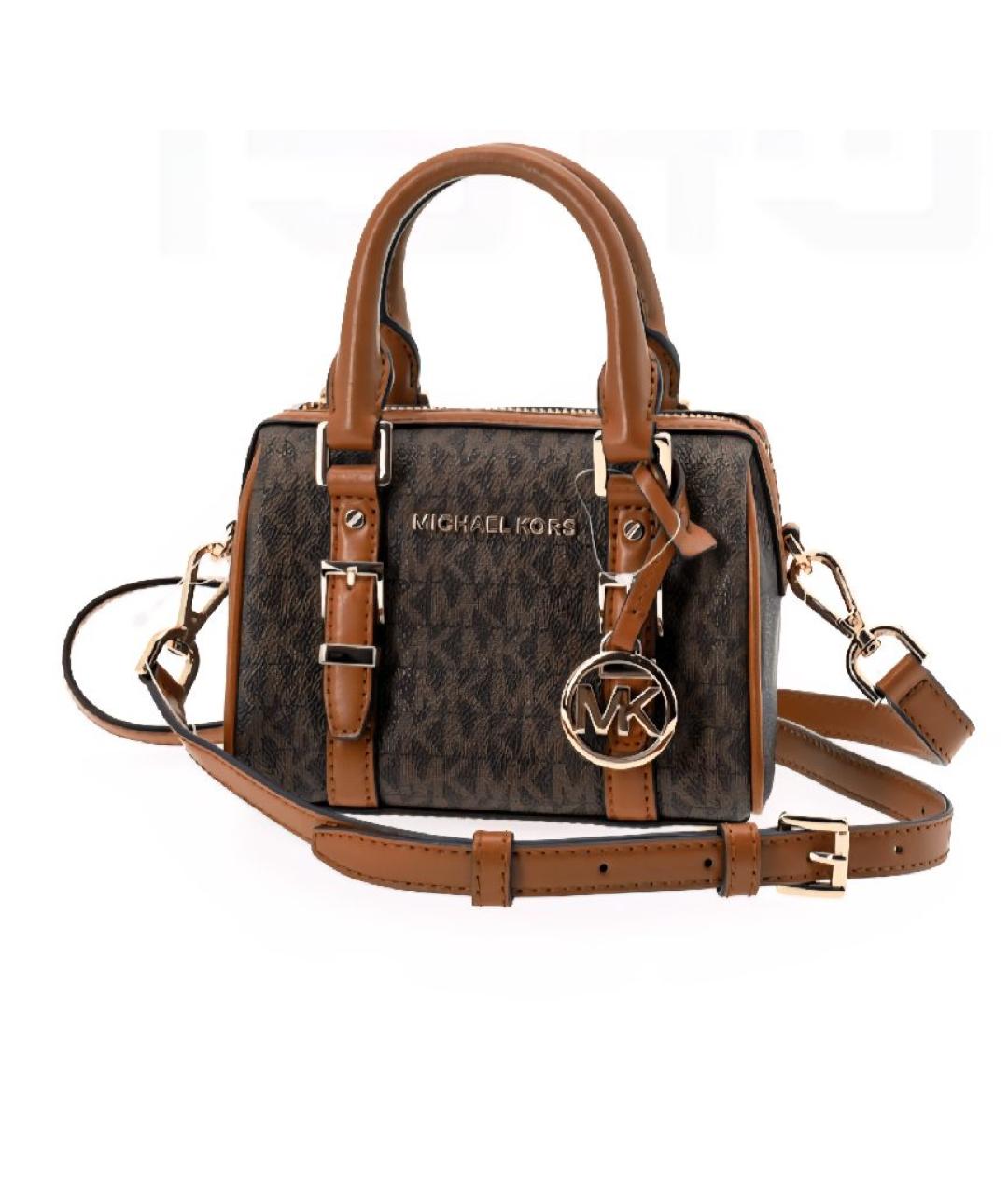 MICHAEL KORS Коричневая сумка с короткими ручками, фото 6