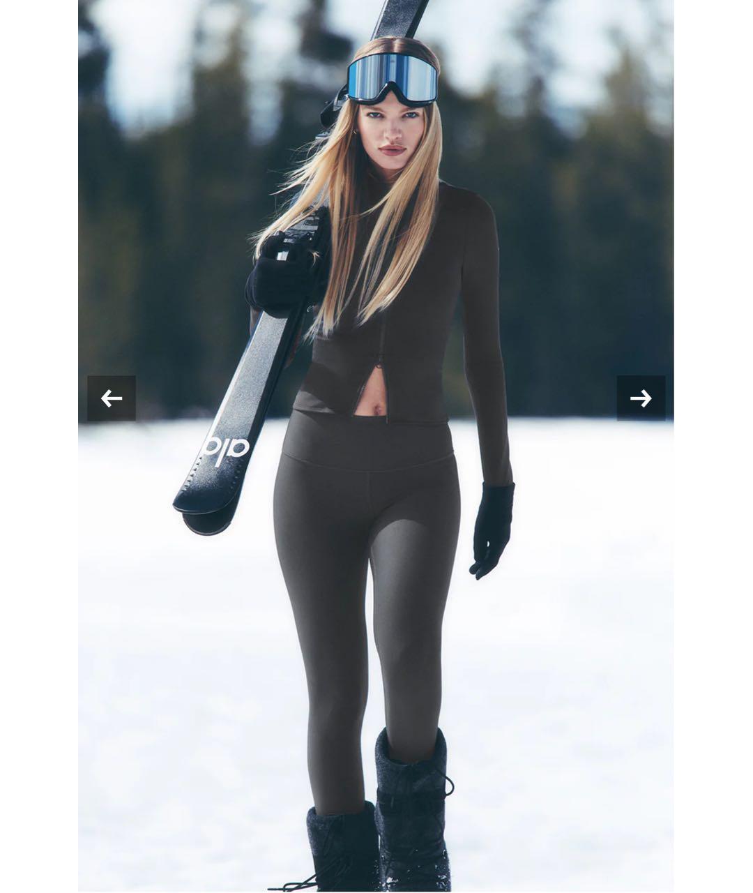 ALO YOGA Антрацитовый полиамидовый спортивные костюмы, фото 5