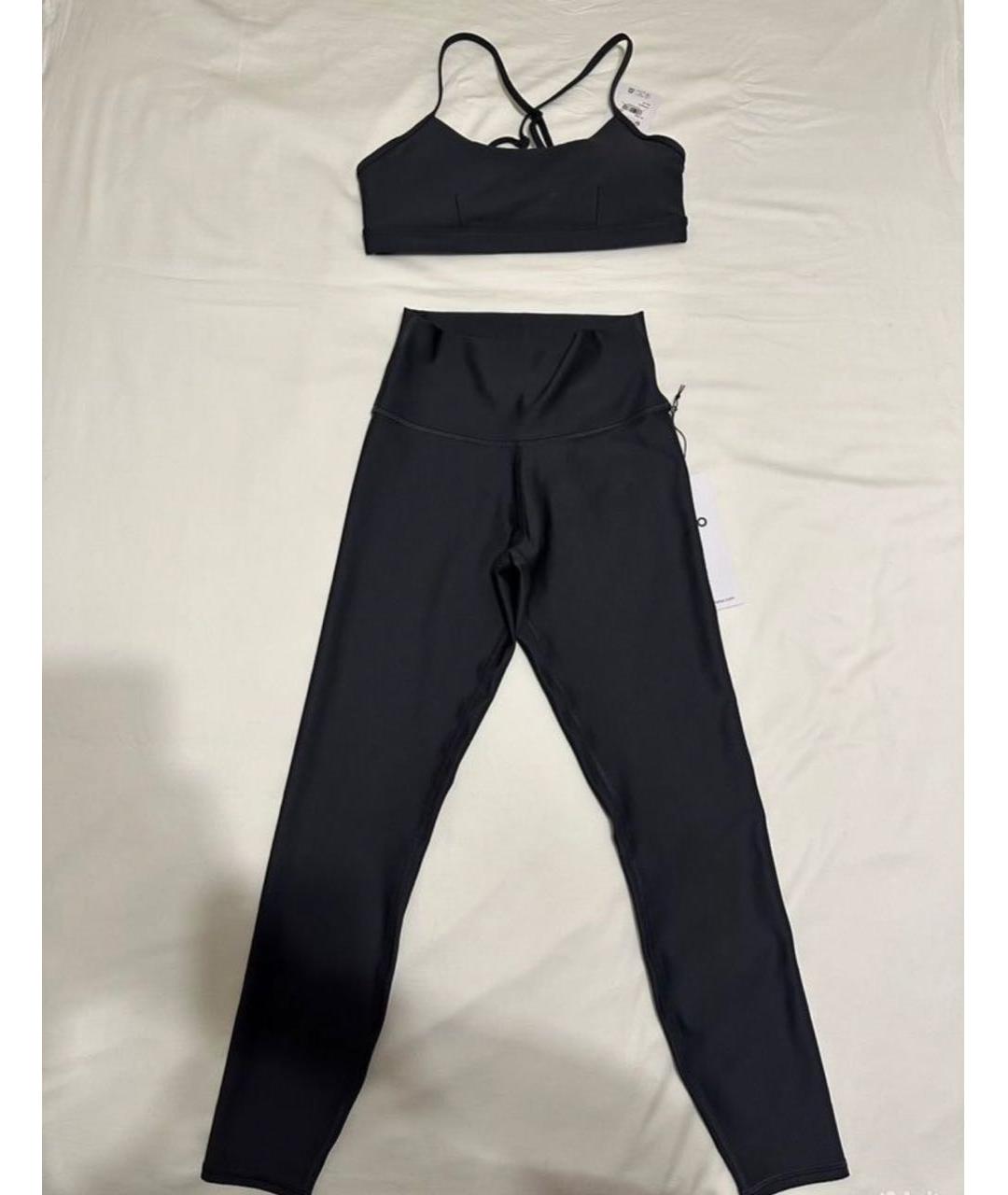 ALO YOGA Антрацитовый полиамидовый спортивные костюмы, фото 2