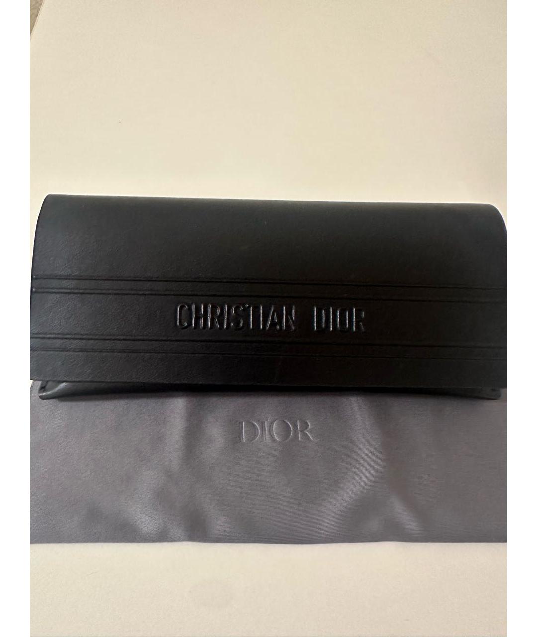 CHRISTIAN DIOR Черные пластиковые солнцезащитные очки, фото 4