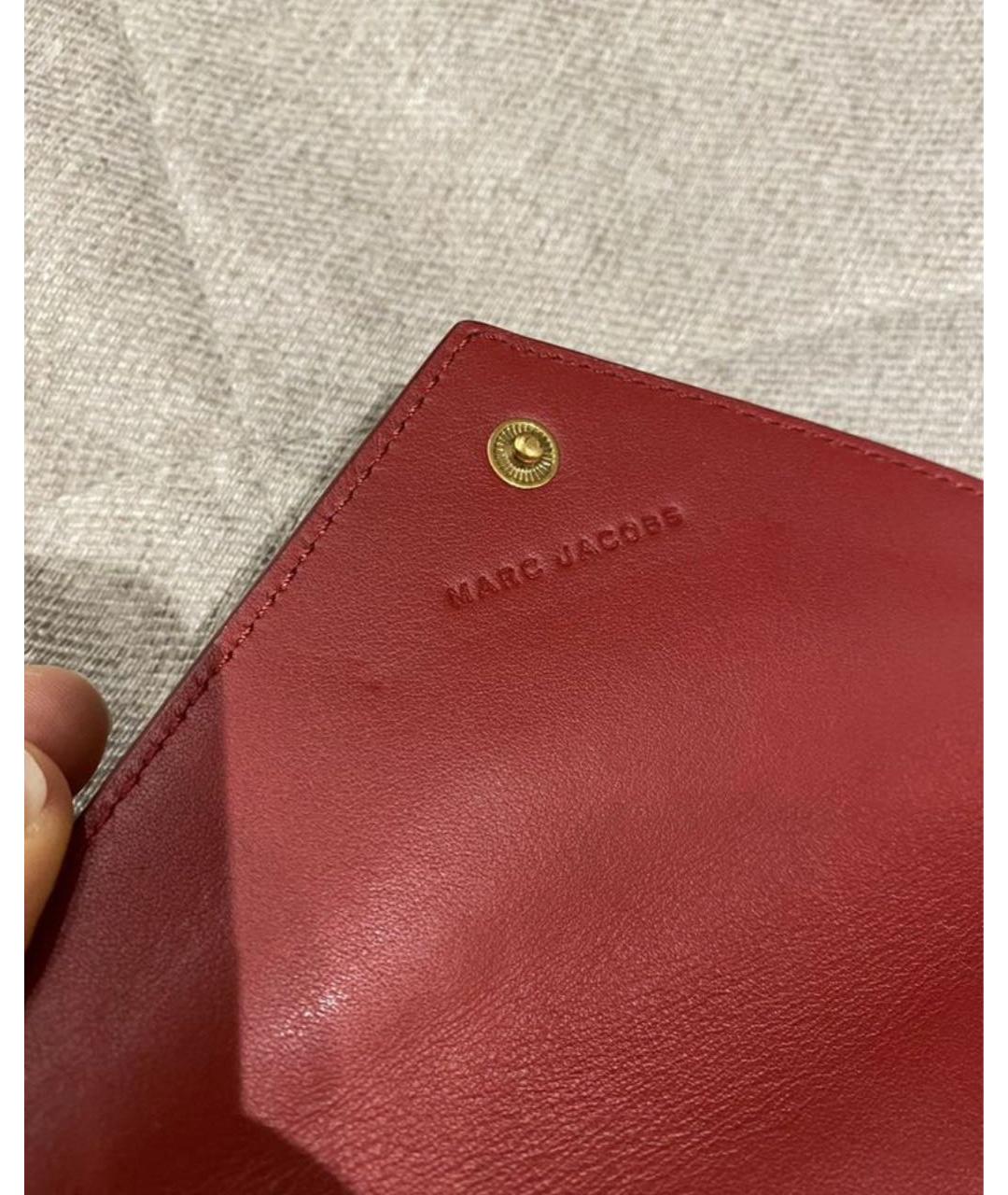 MARC JACOBS Красный кожаный кошелек, фото 3
