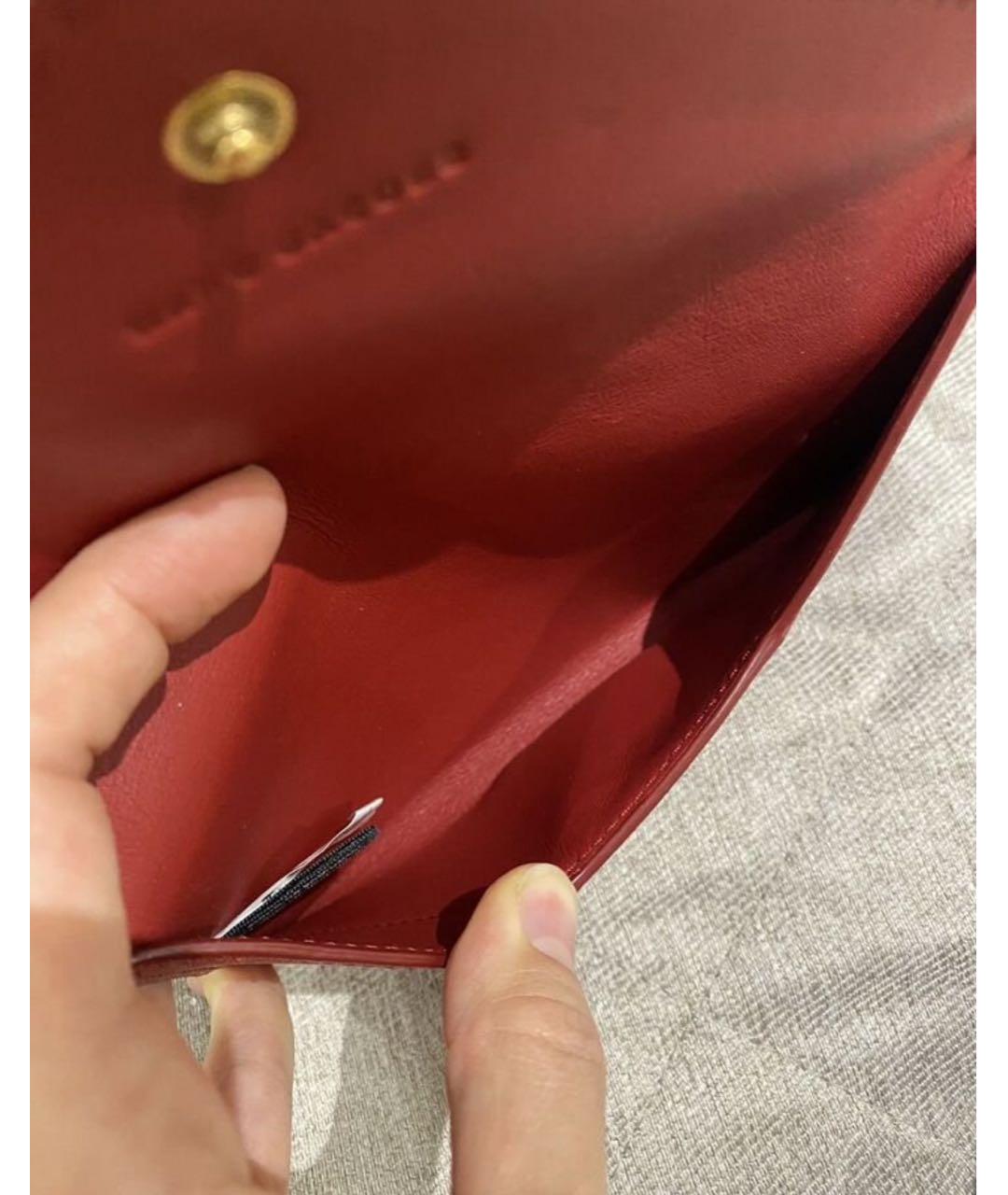 MARC JACOBS Красный кожаный кошелек, фото 4