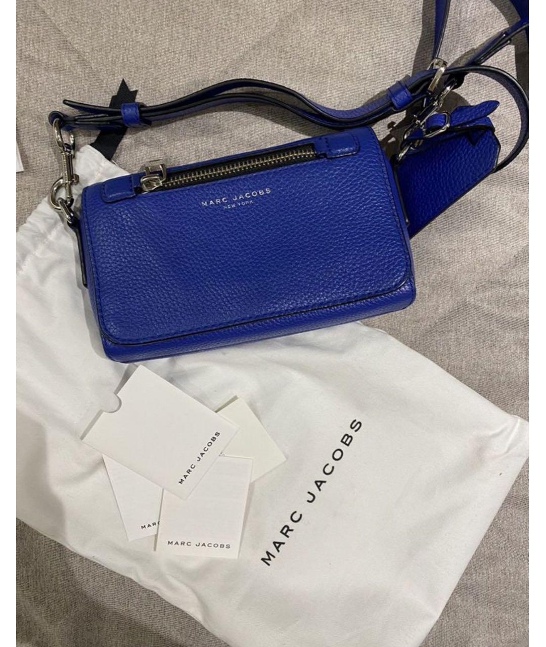 MARC JACOBS Синяя кожаная сумка через плечо, фото 4