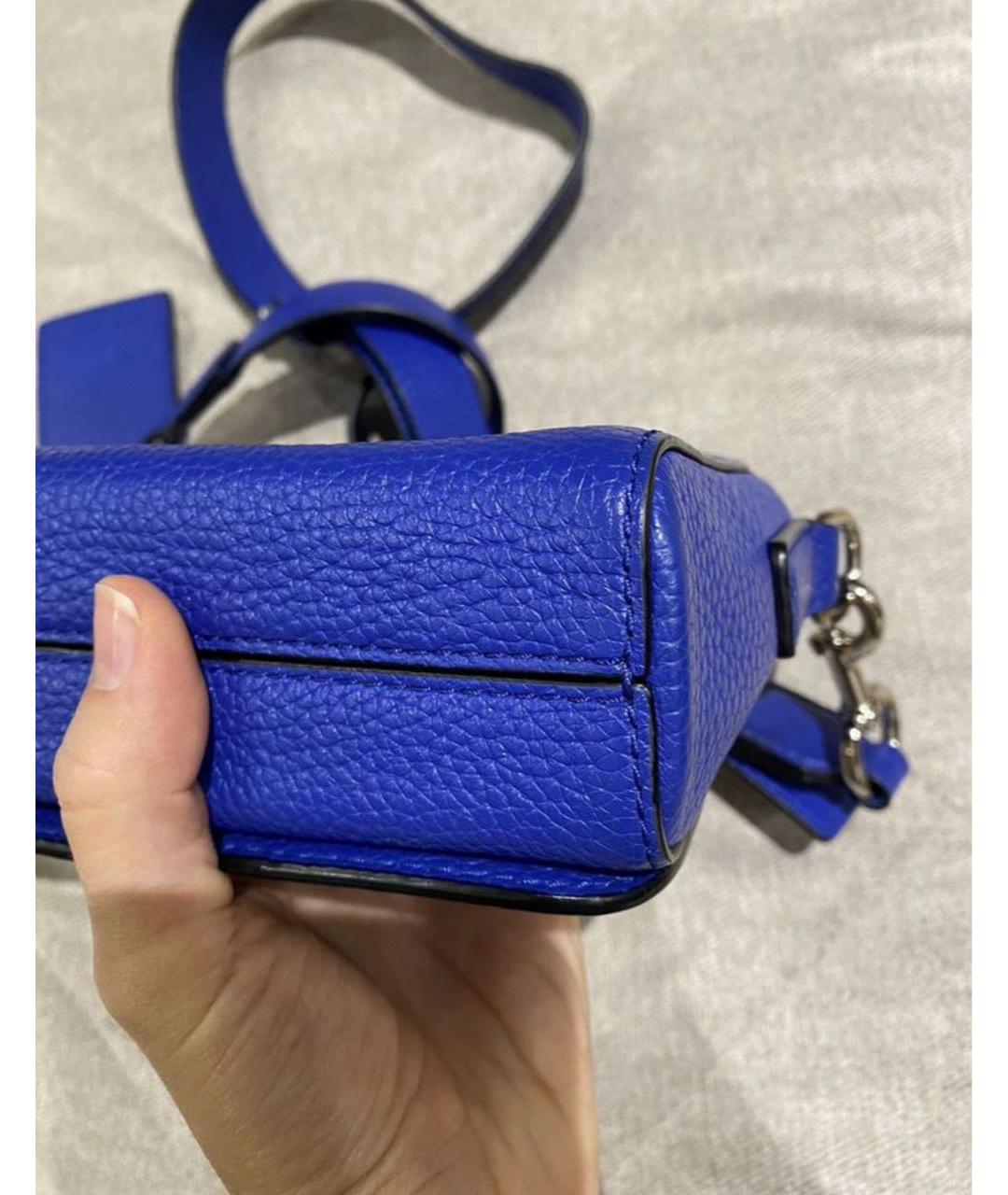 MARC JACOBS Синяя кожаная сумка через плечо, фото 5
