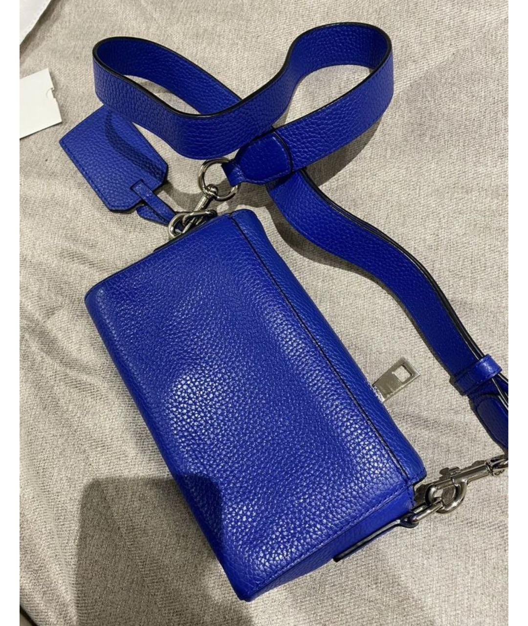MARC JACOBS Синяя кожаная сумка через плечо, фото 3