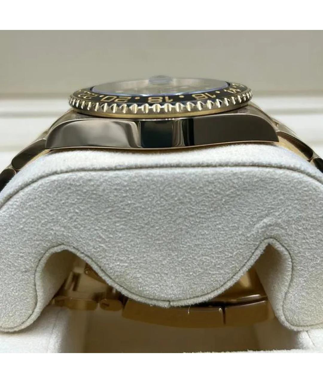 ROLEX Зеленые часы из желтого золота, фото 5