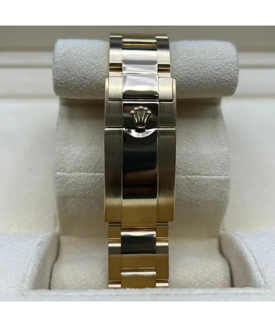 ROLEX Зеленые часы из желтого золота, фото 8