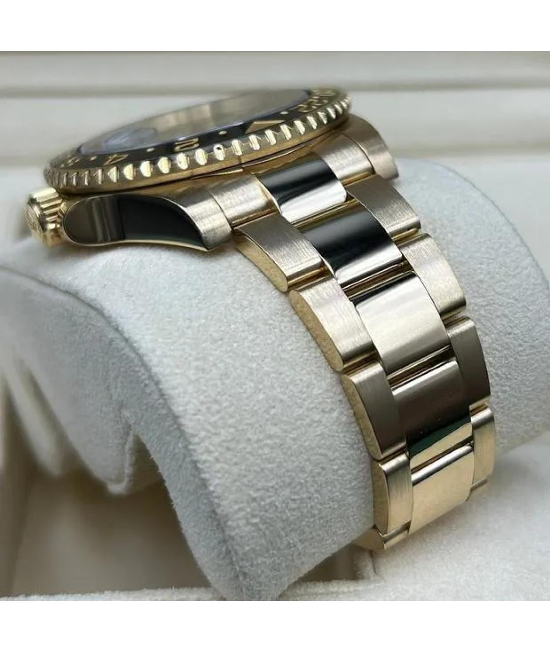 ROLEX Зеленые часы из желтого золота, фото 7