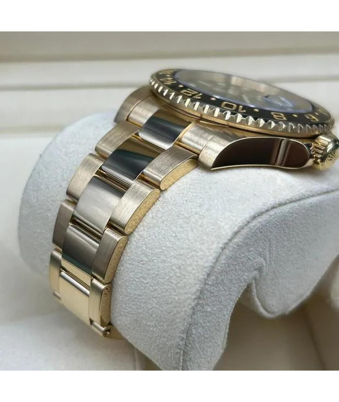 ROLEX Зеленые часы из желтого золота, фото 6
