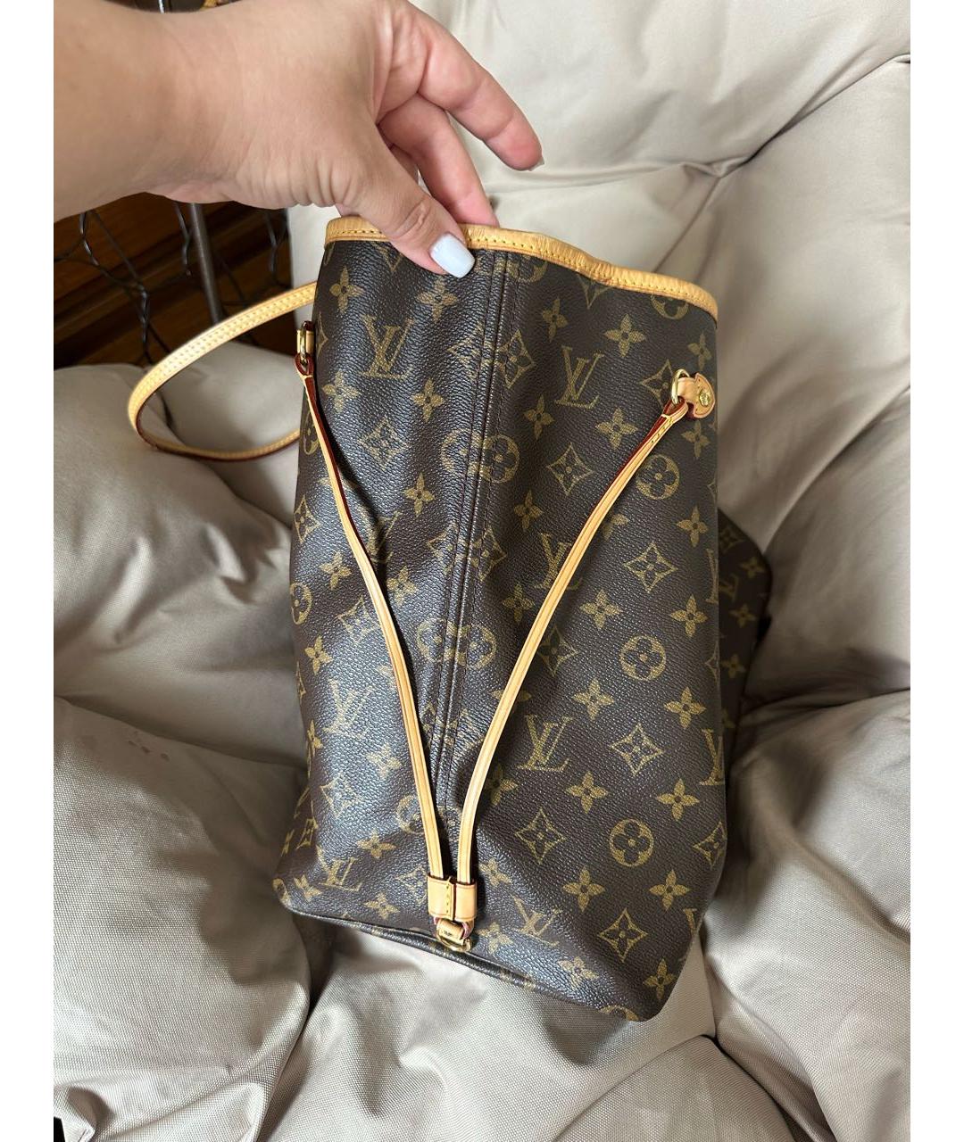 LOUIS VUITTON Коричневая сумка тоут, фото 7