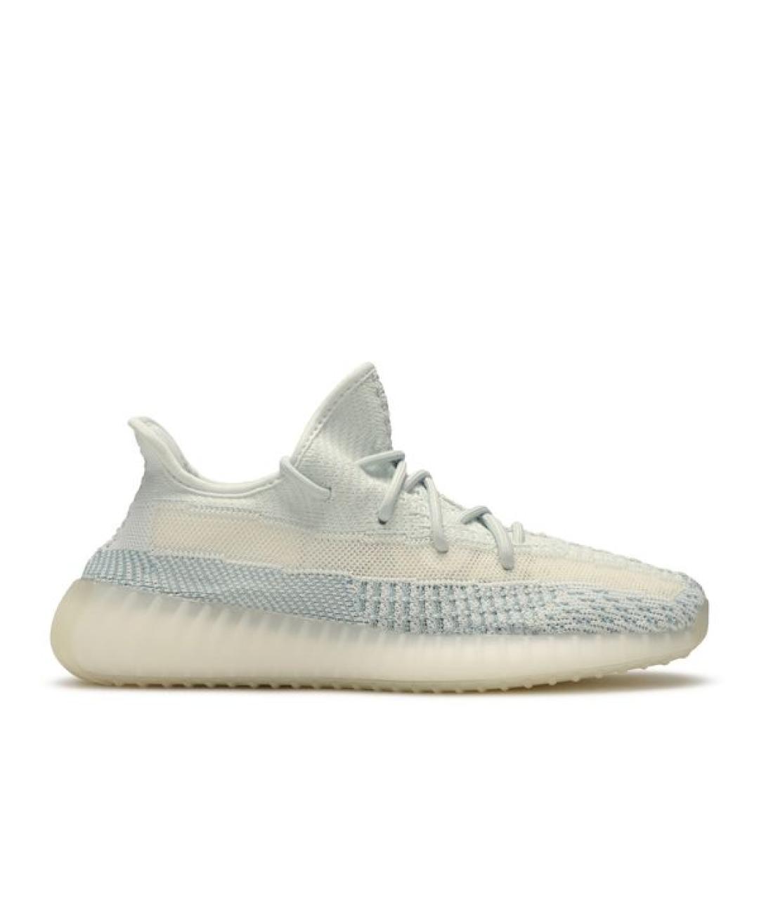 ADIDAS YEEZY Голубые текстильные кроссовки, фото 3