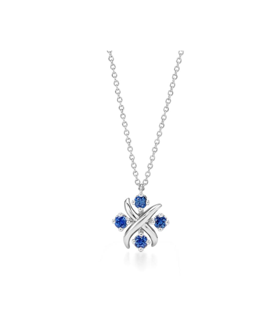 TIFFANY&CO Синяя подвеска из белого золота, фото 1