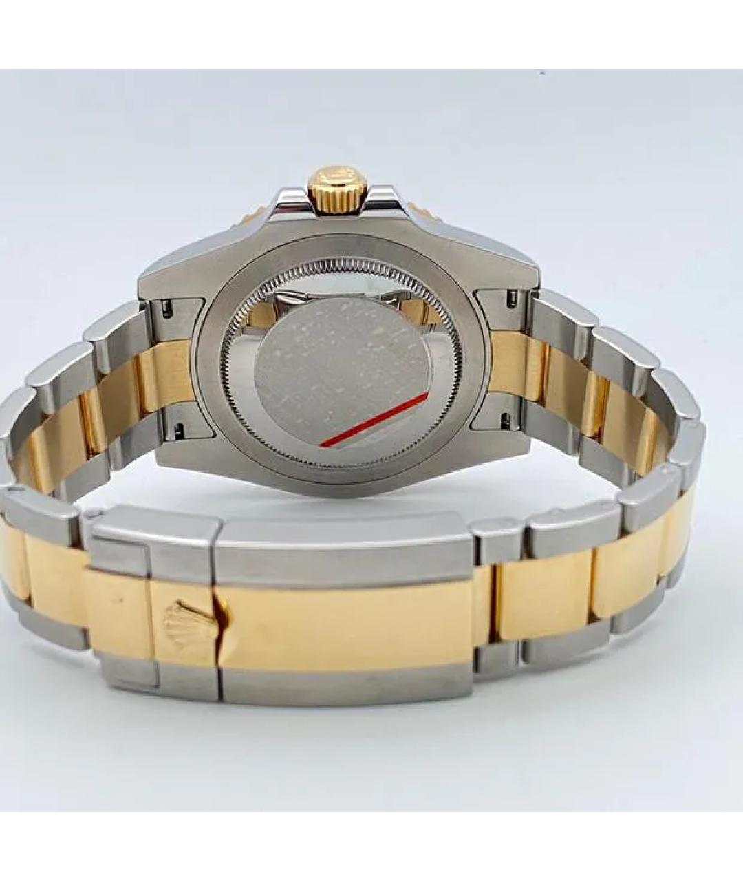 ROLEX Черные часы из желтого золота, фото 5