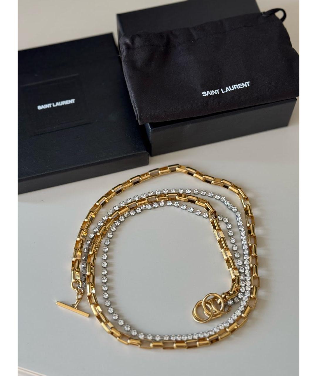 SAINT LAURENT Золотой ремень, фото 5