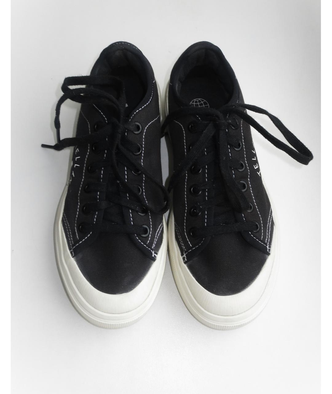 ADIDAS BY STELLA MCCARTNEY Черные текстильные кеды, фото 4