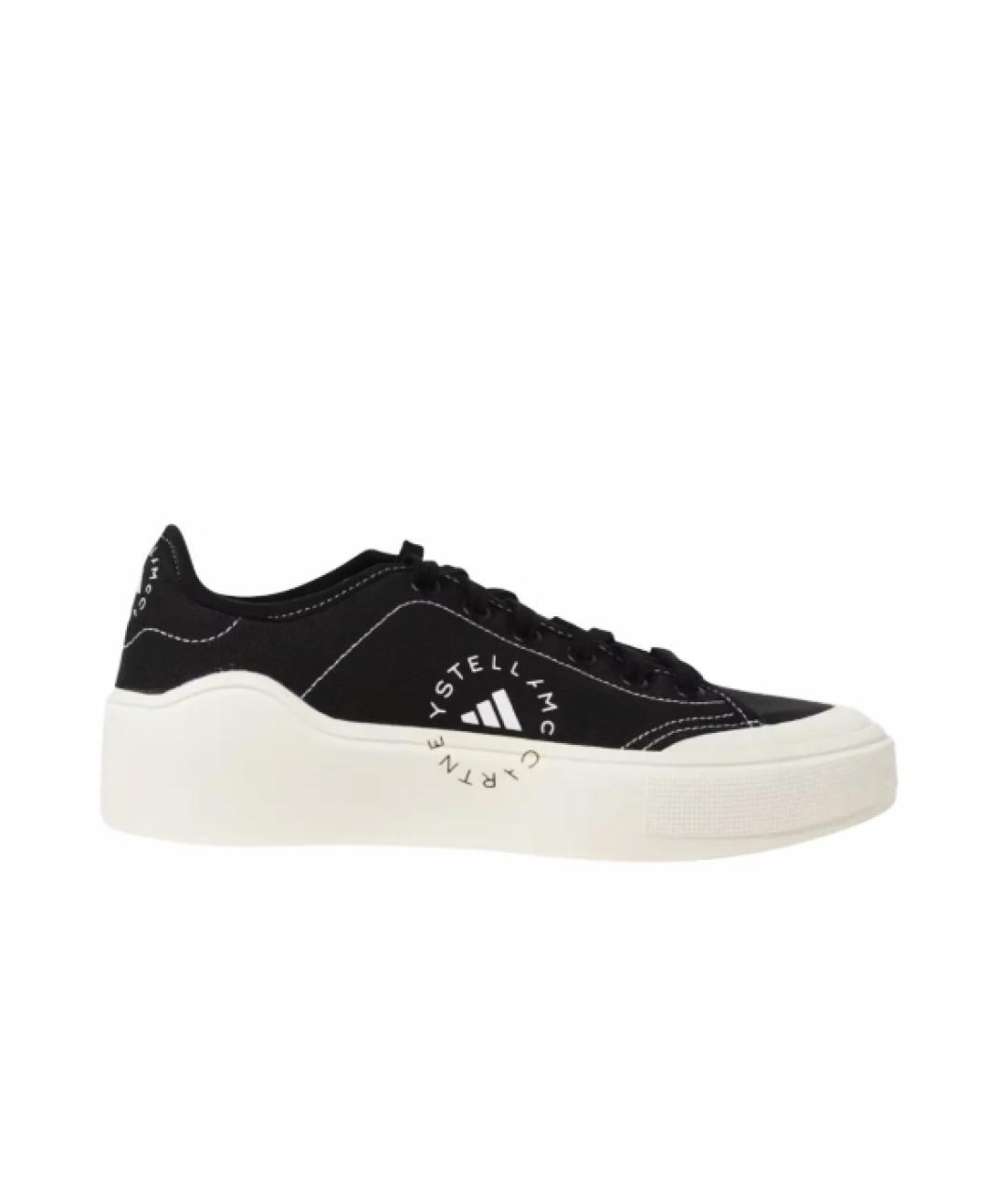 ADIDAS BY STELLA MCCARTNEY Черные текстильные кеды, фото 1