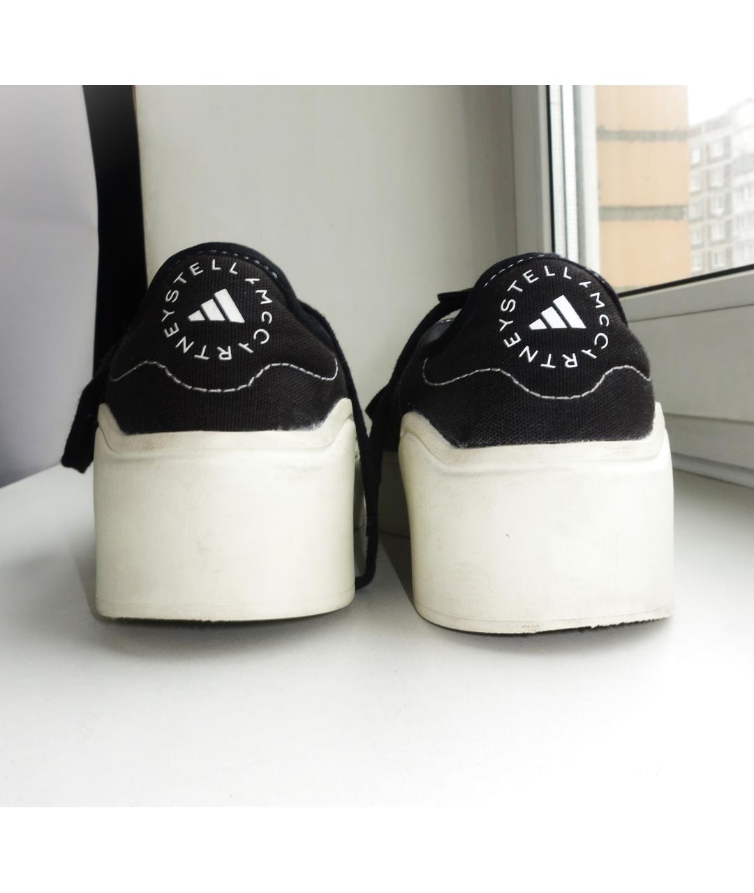 ADIDAS BY STELLA MCCARTNEY Черные текстильные кеды, фото 6