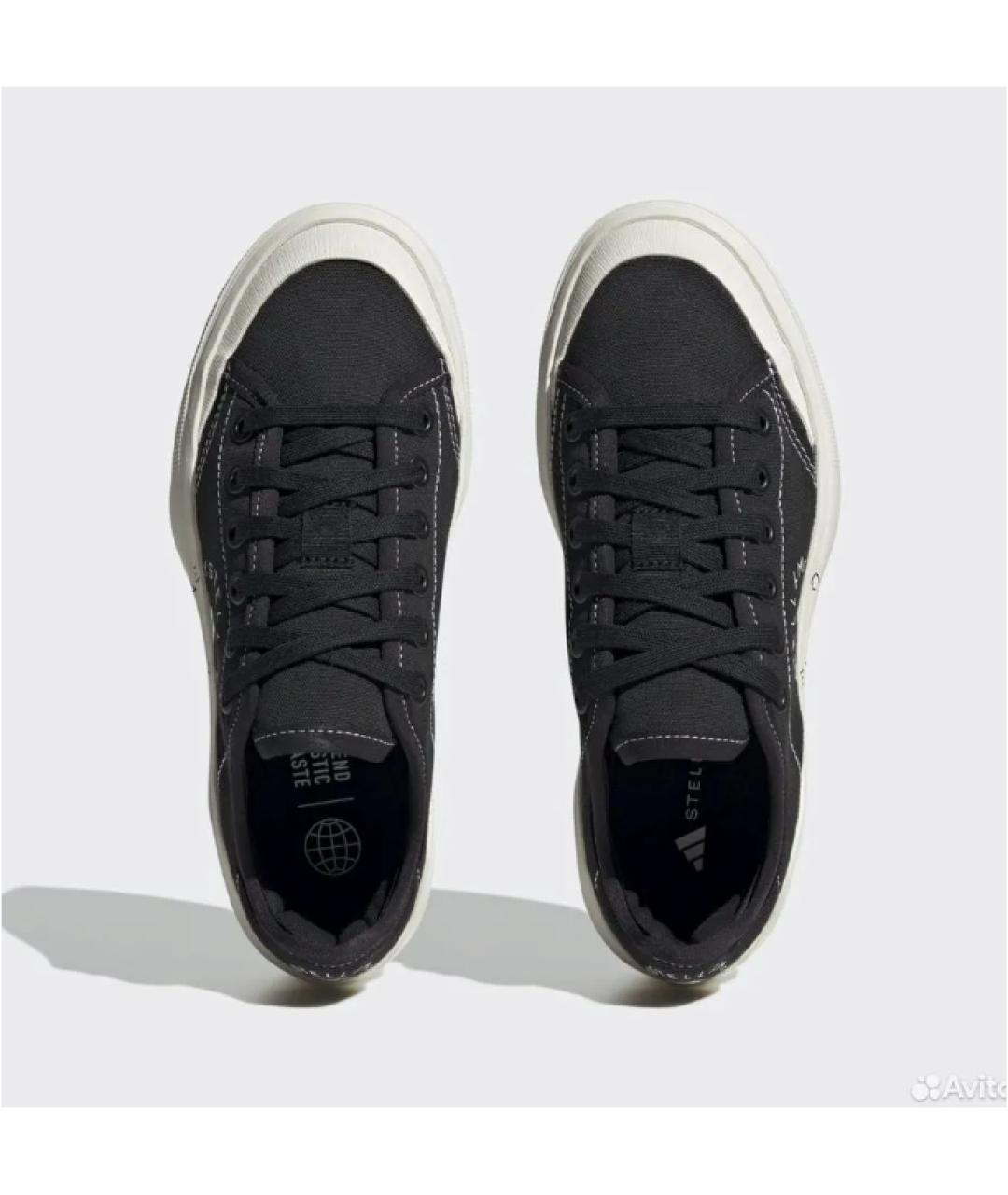 ADIDAS BY STELLA MCCARTNEY Черные текстильные кеды, фото 3