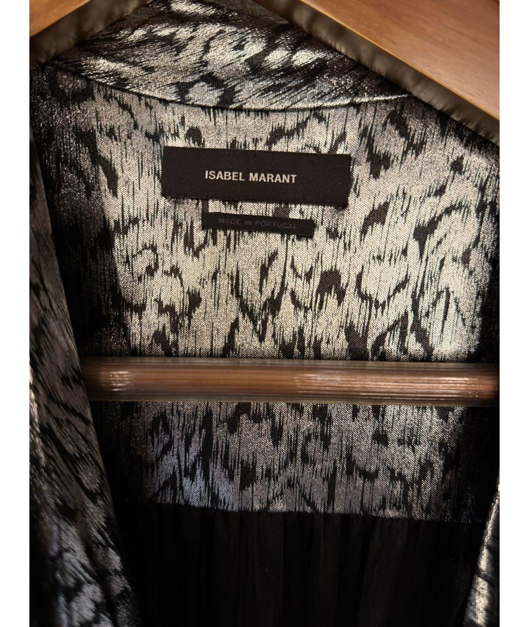 ISABEL MARANT Серое шелковое коктейльное платье, фото 4