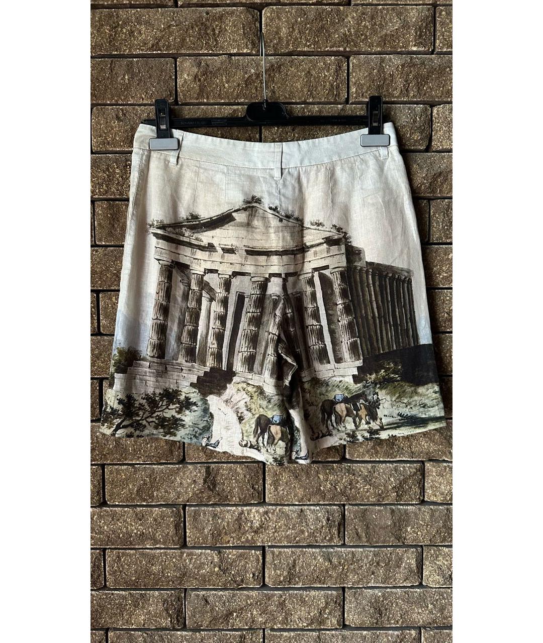 DOLCE&GABBANA Льняные шорты, фото 2