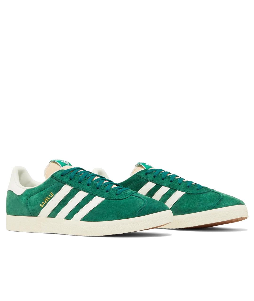 ADIDAS Зеленые кожаные кроссовки, фото 2