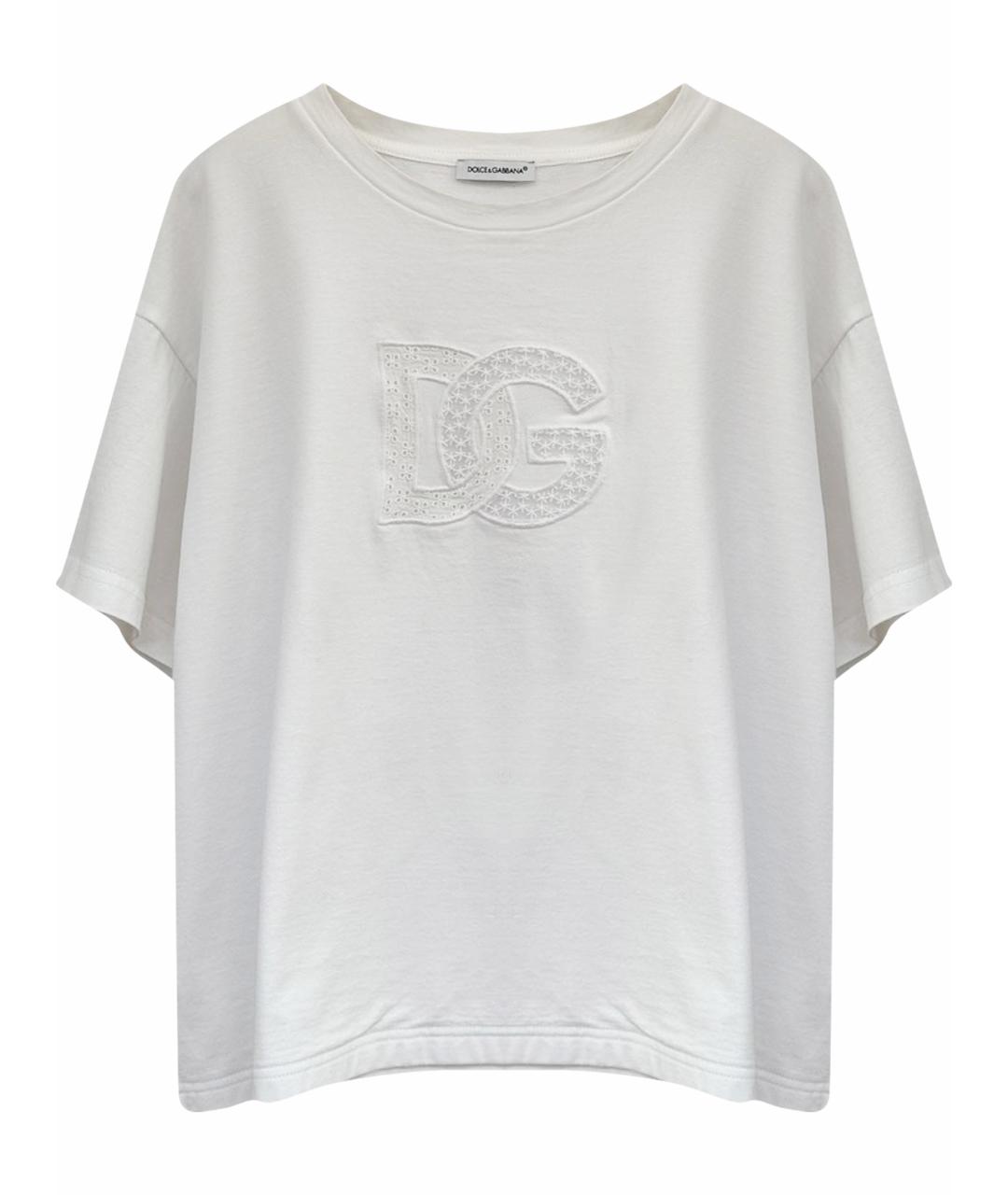DOLCE&GABBANA Белый хлопковый детская футболка / топ, фото 1