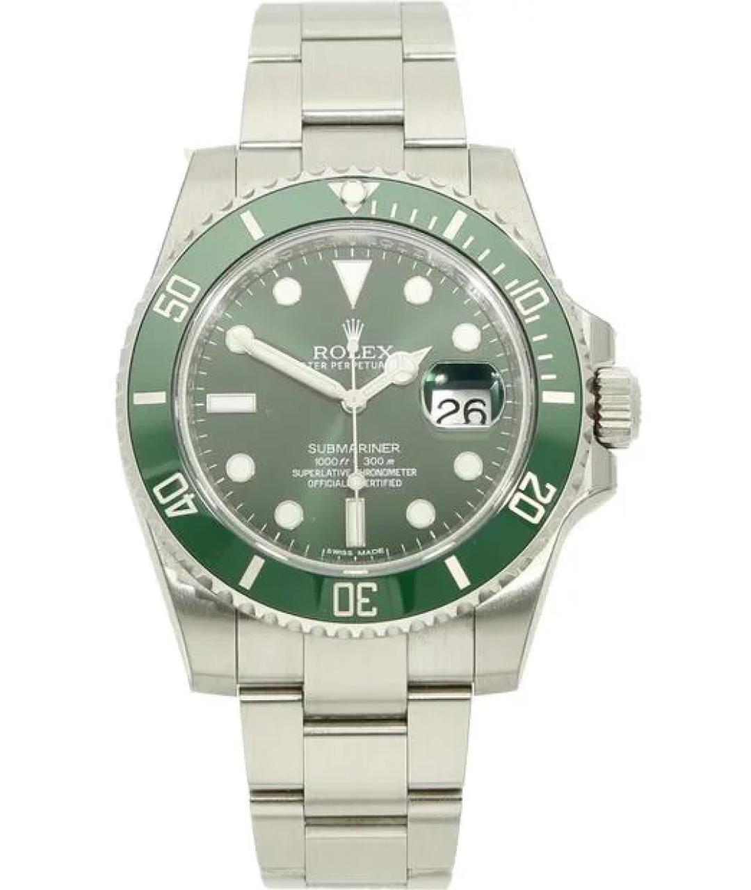 ROLEX Зеленые часы, фото 10