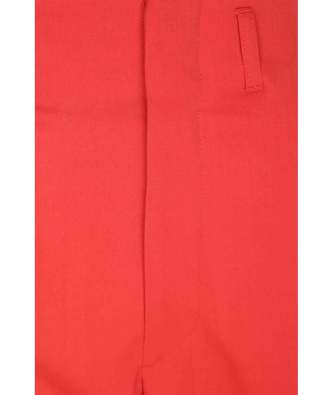 ISABEL MARANT Красные шерстяные прямые брюки, фото 6