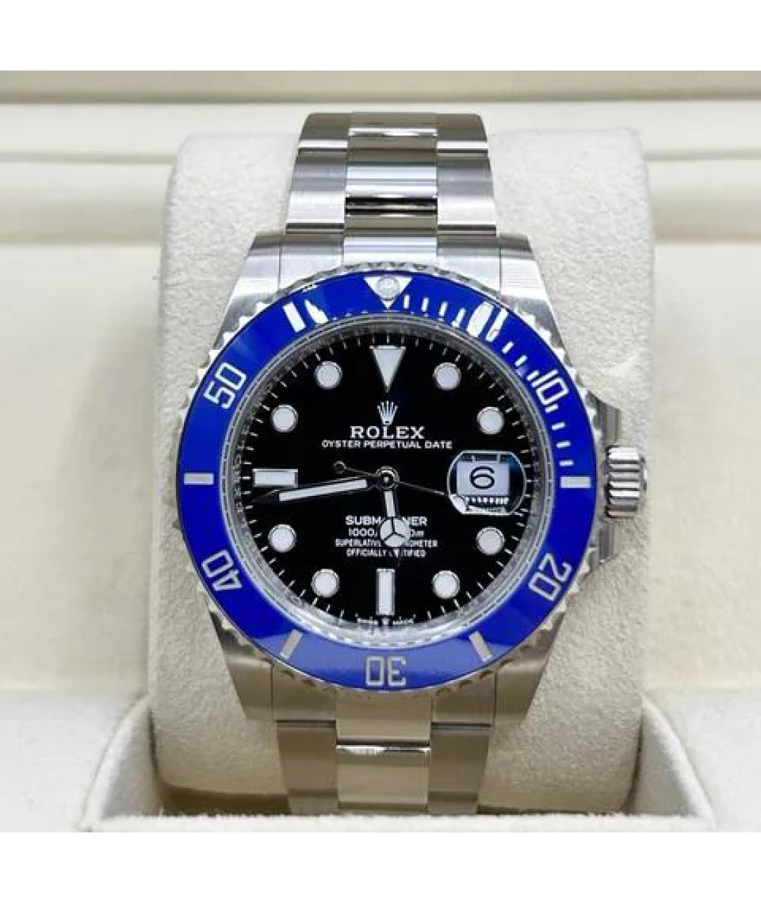ROLEX Черные часы из белого золота, фото 10