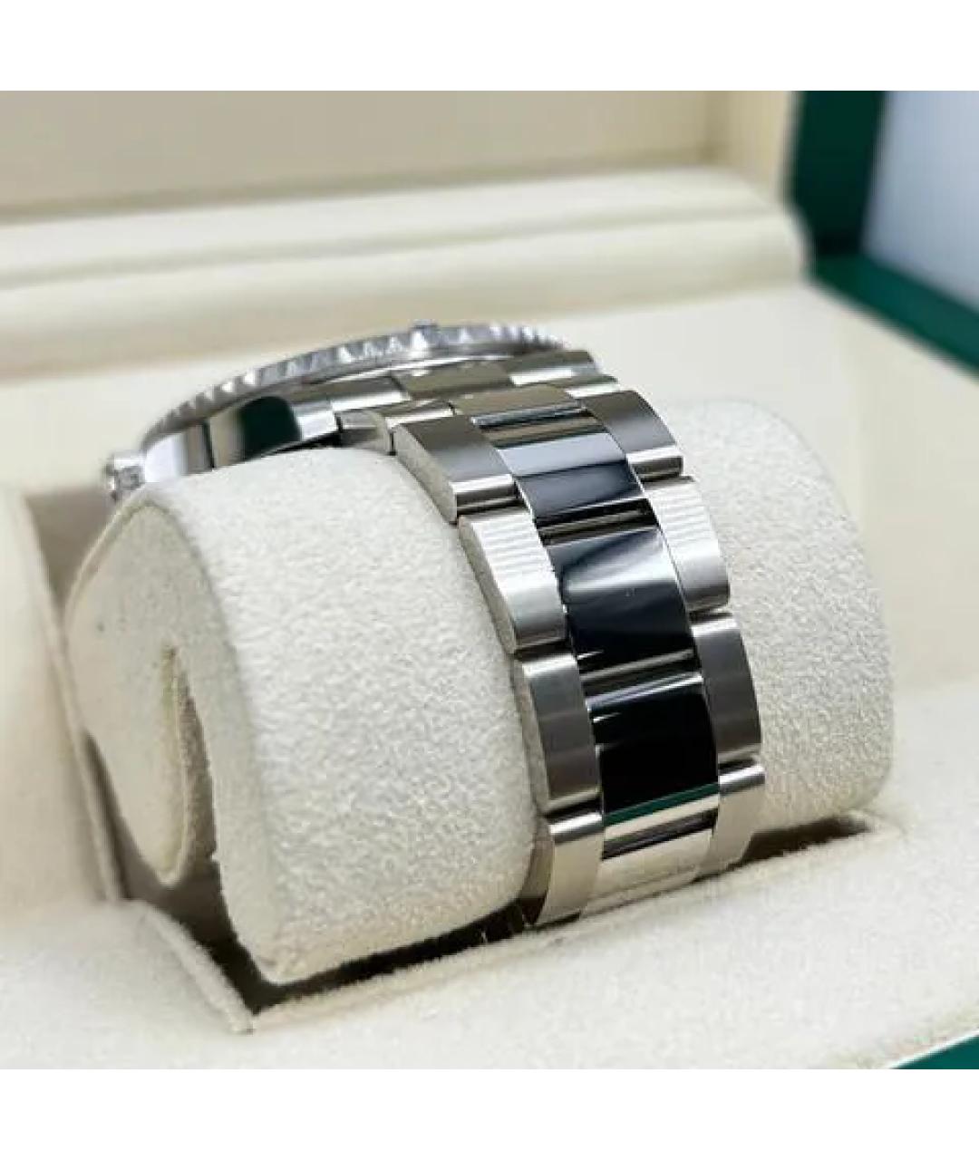 ROLEX Черные часы из белого золота, фото 7