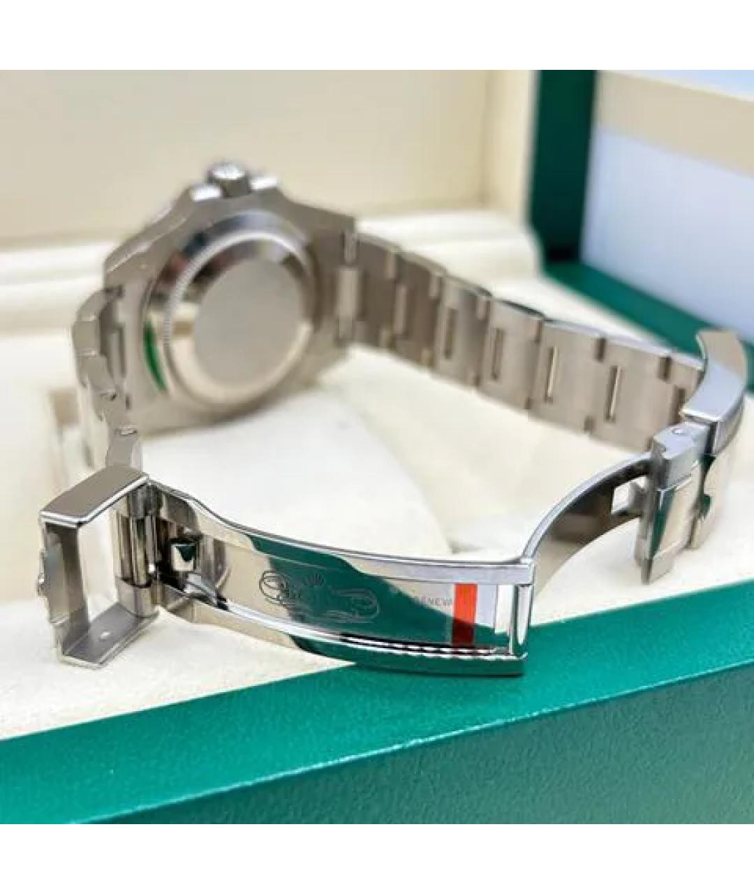 ROLEX Черные часы из белого золота, фото 8