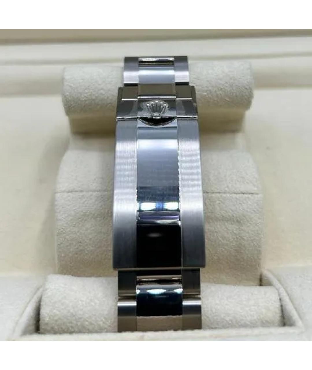 ROLEX Черные часы из белого золота, фото 6