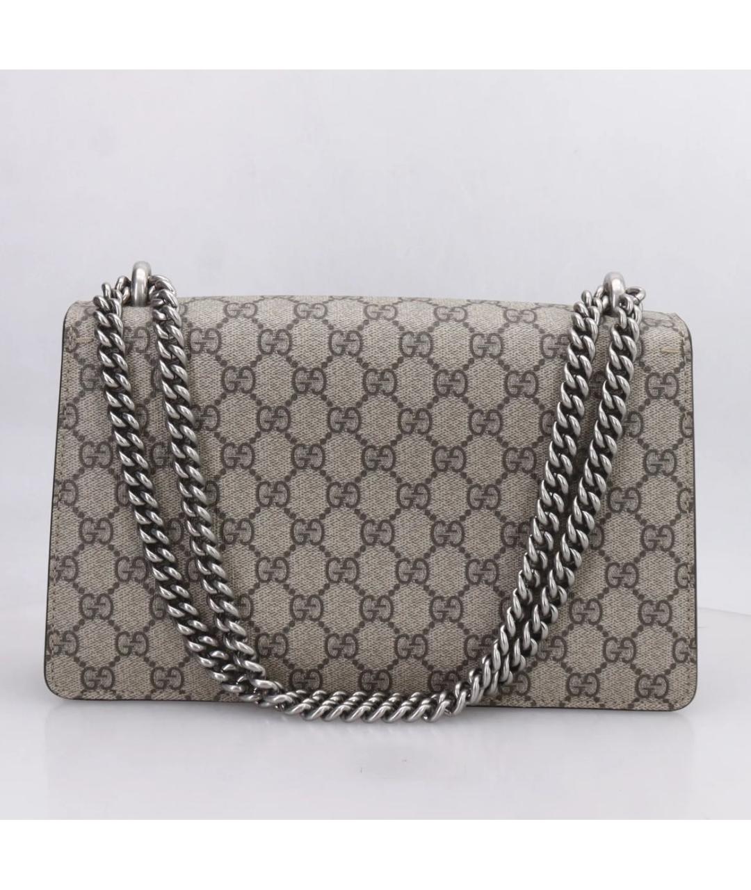 GUCCI Бежевая замшевая сумка через плечо, фото 3