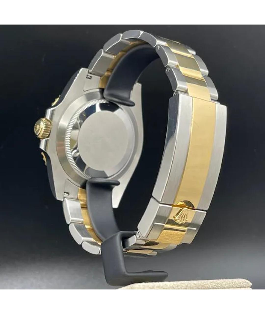 ROLEX Синие часы из желтого золота, фото 4