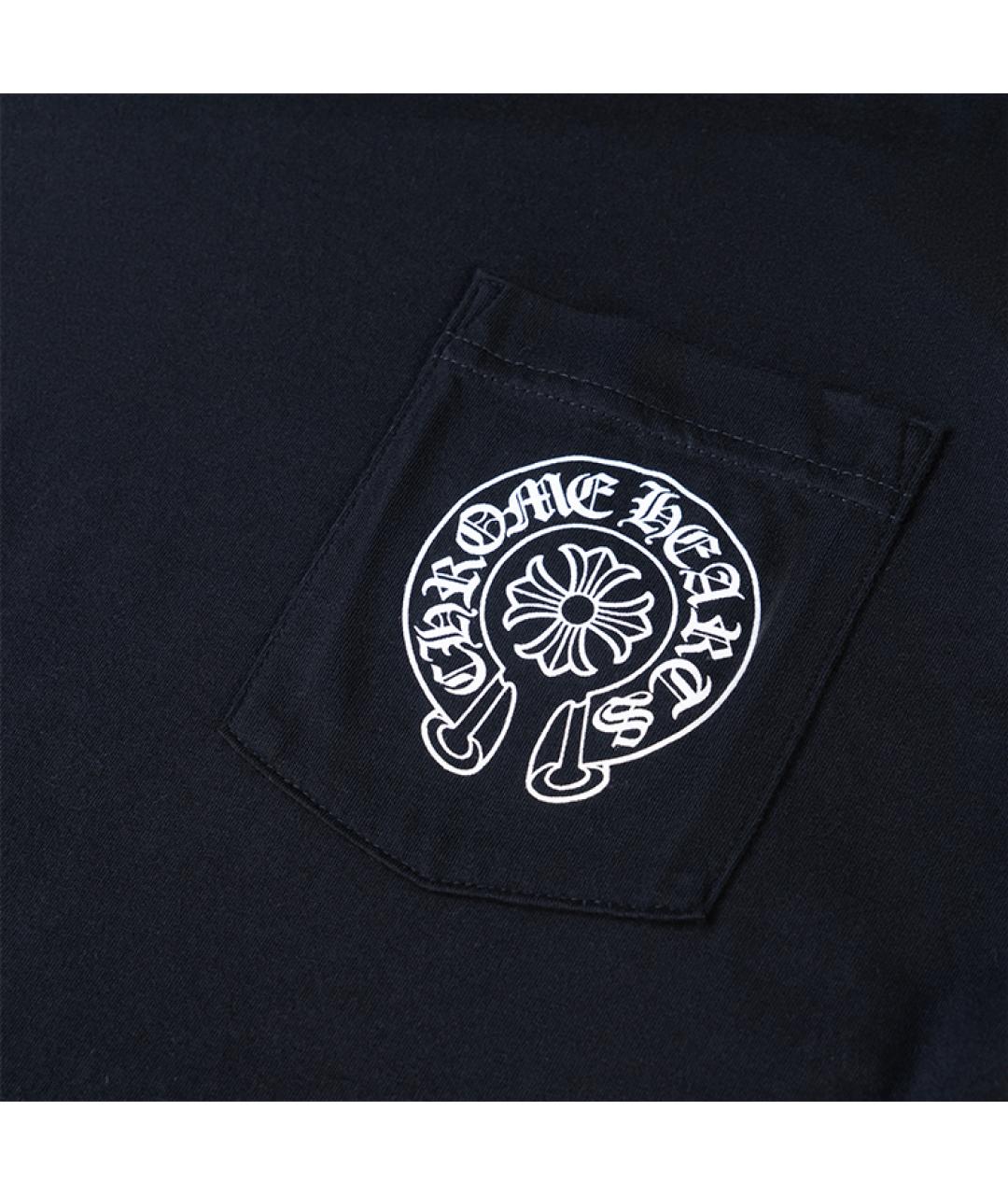 CHROME HEARTS Черная футболка, фото 4