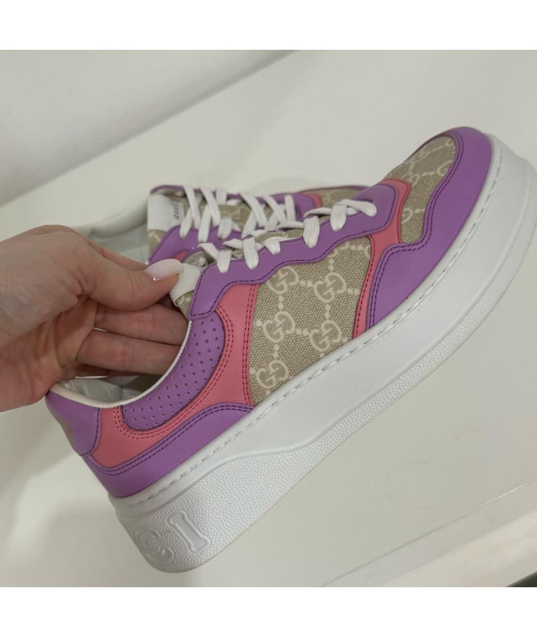 GUCCI Кожаные кроссовки, фото 3