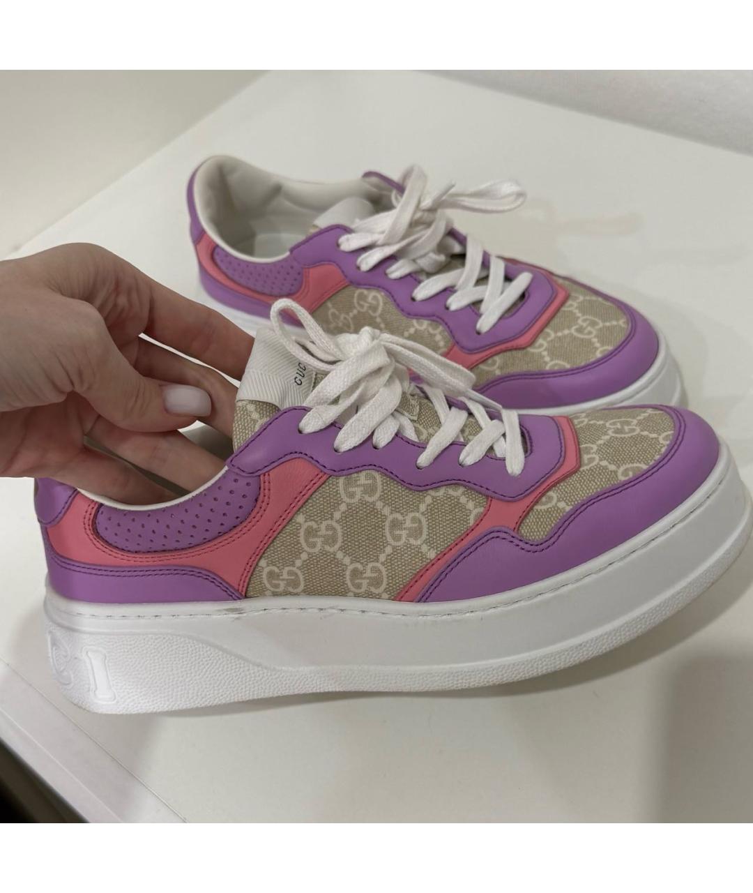 GUCCI Кожаные кроссовки, фото 7