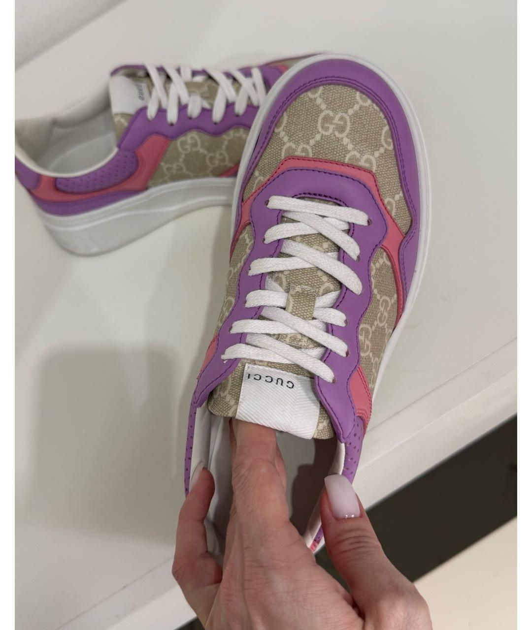 GUCCI Кожаные кроссовки, фото 6