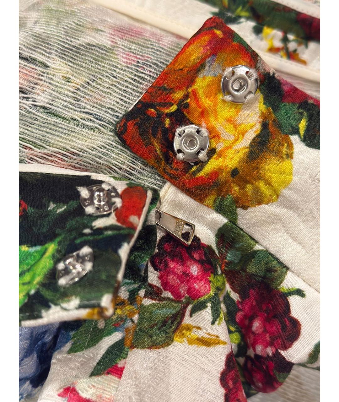 DOLCE&GABBANA Мульти хлопковая юбка миди, фото 7