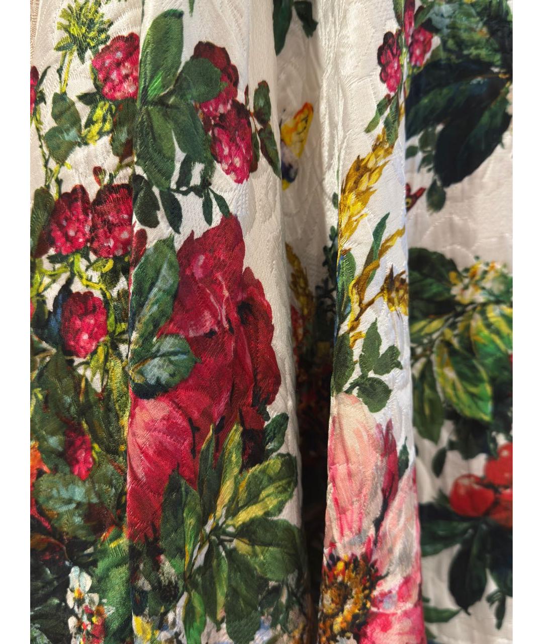 DOLCE&GABBANA Мульти хлопковая юбка миди, фото 5