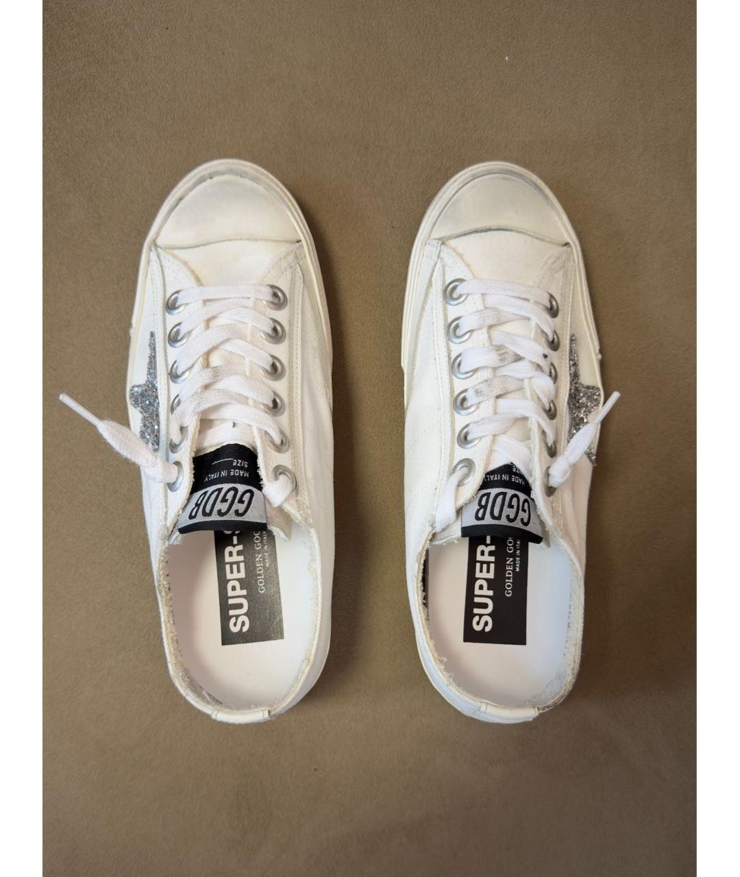 GOLDEN GOOSE DELUXE BRAND Белые кожаные кеды, фото 3