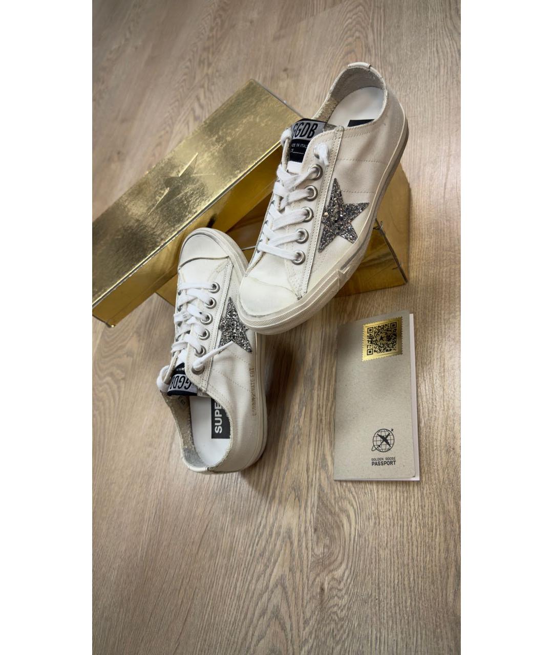 GOLDEN GOOSE DELUXE BRAND Белые кожаные кеды, фото 6