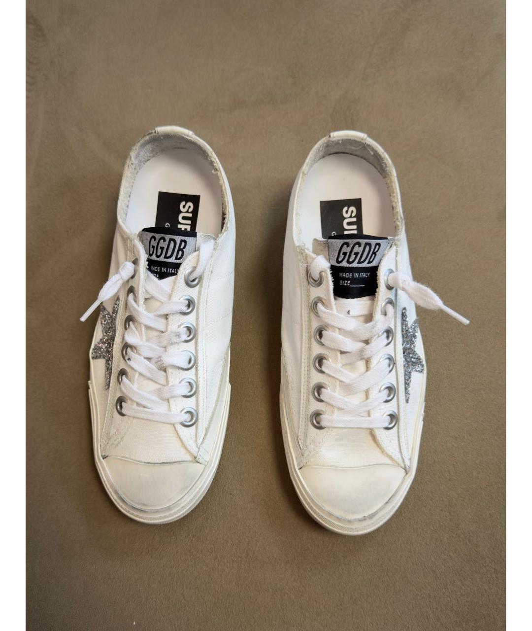 GOLDEN GOOSE DELUXE BRAND Белые кожаные кеды, фото 2