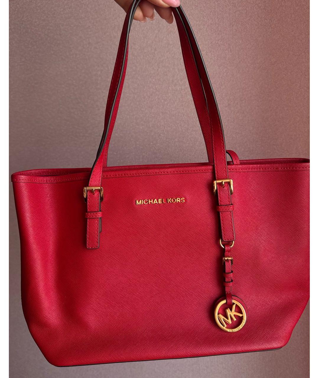 MICHAEL MICHAEL KORS Красная сумка тоут, фото 3