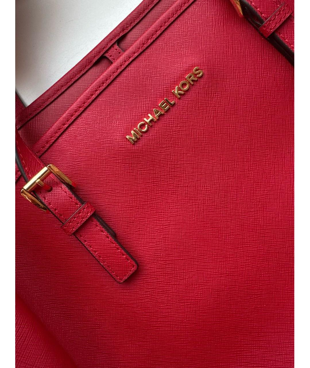 MICHAEL MICHAEL KORS Красная сумка тоут, фото 4
