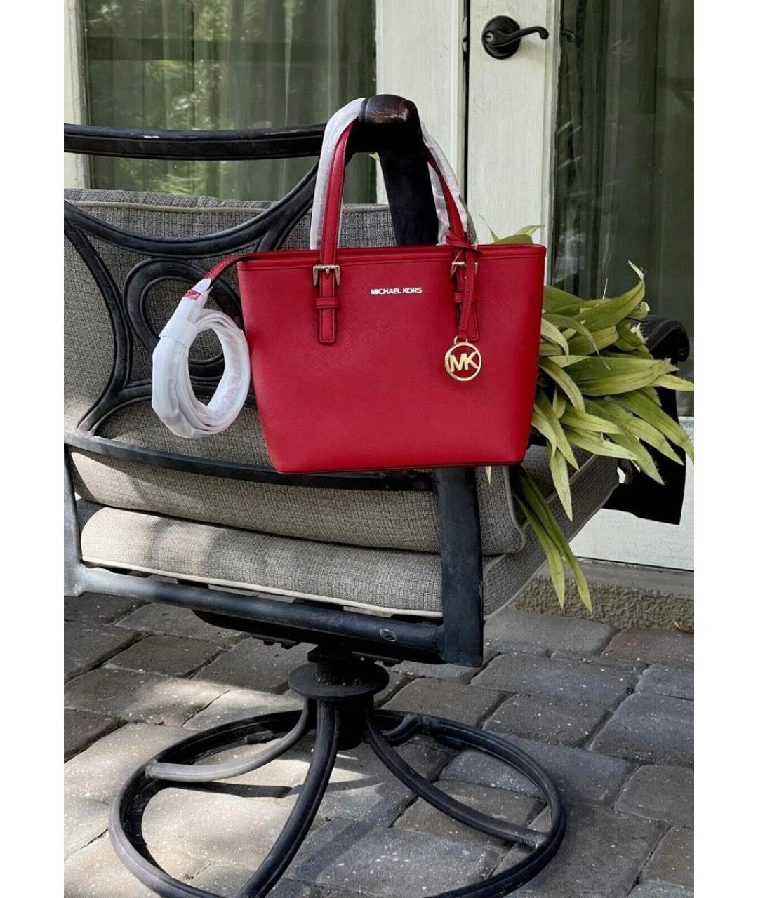 MICHAEL MICHAEL KORS Красная сумка тоут, фото 2