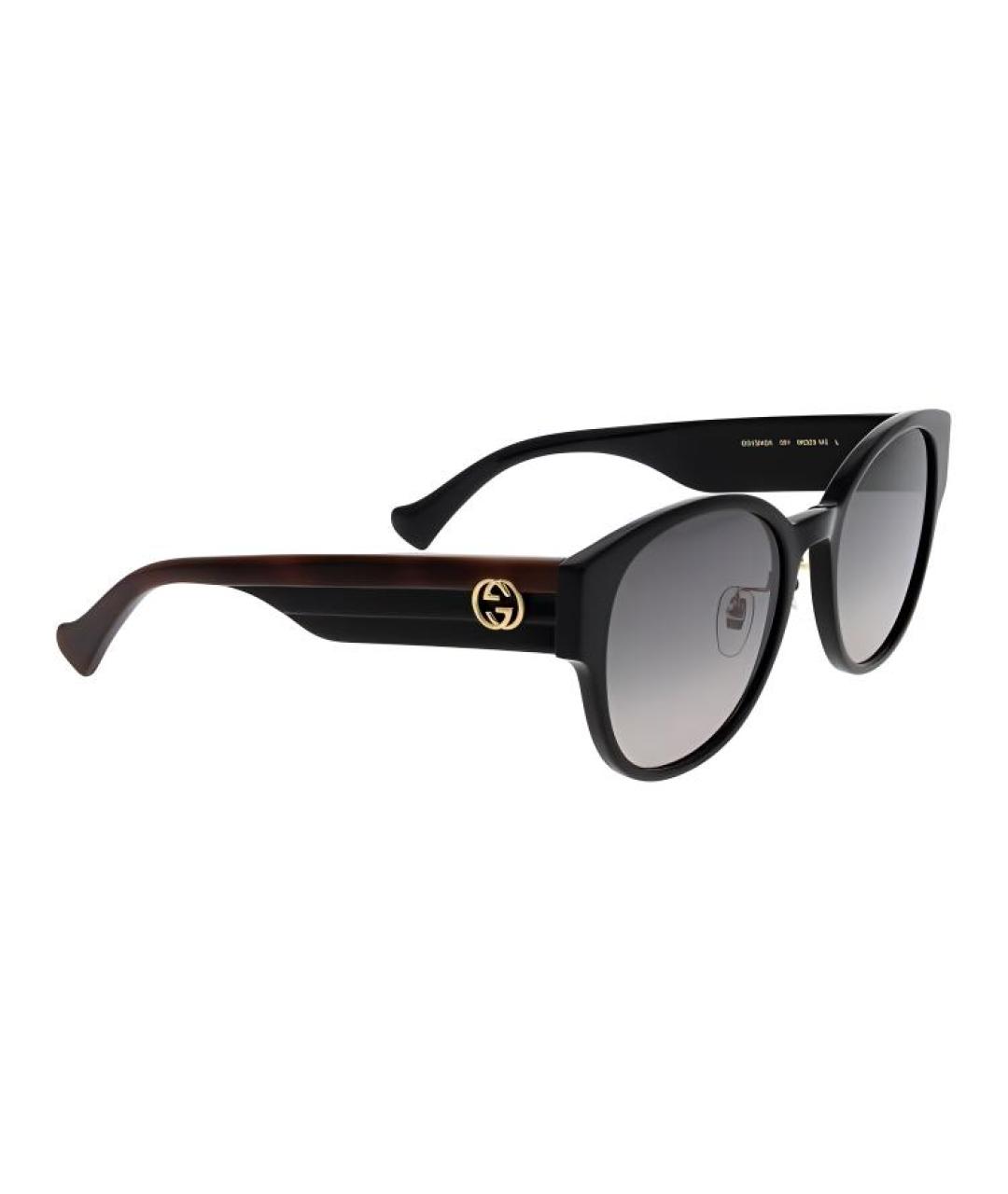 GUCCI Черные пластиковые солнцезащитные очки, фото 3