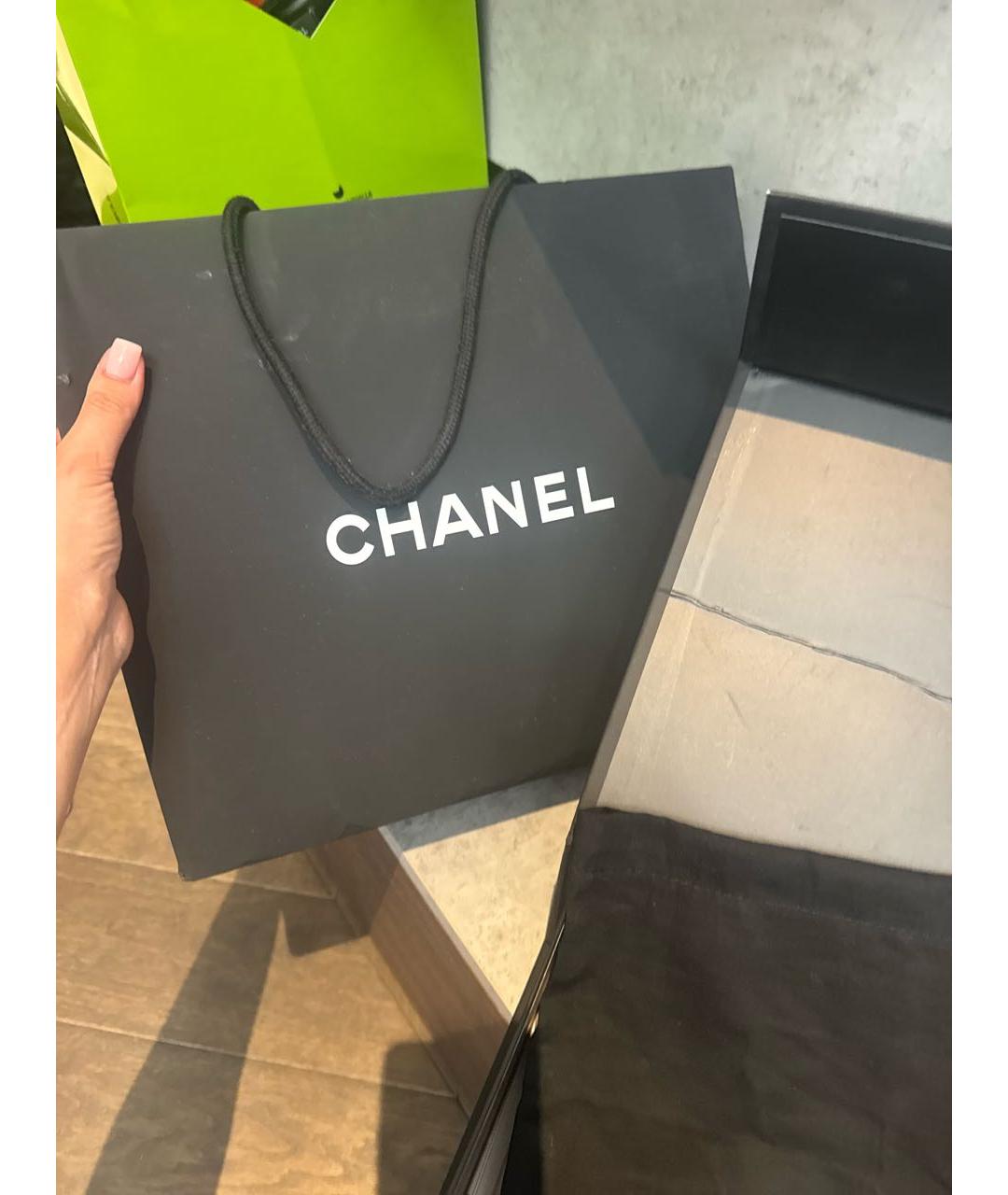 CHANEL Коричневая кожаная сумка через плечо, фото 7