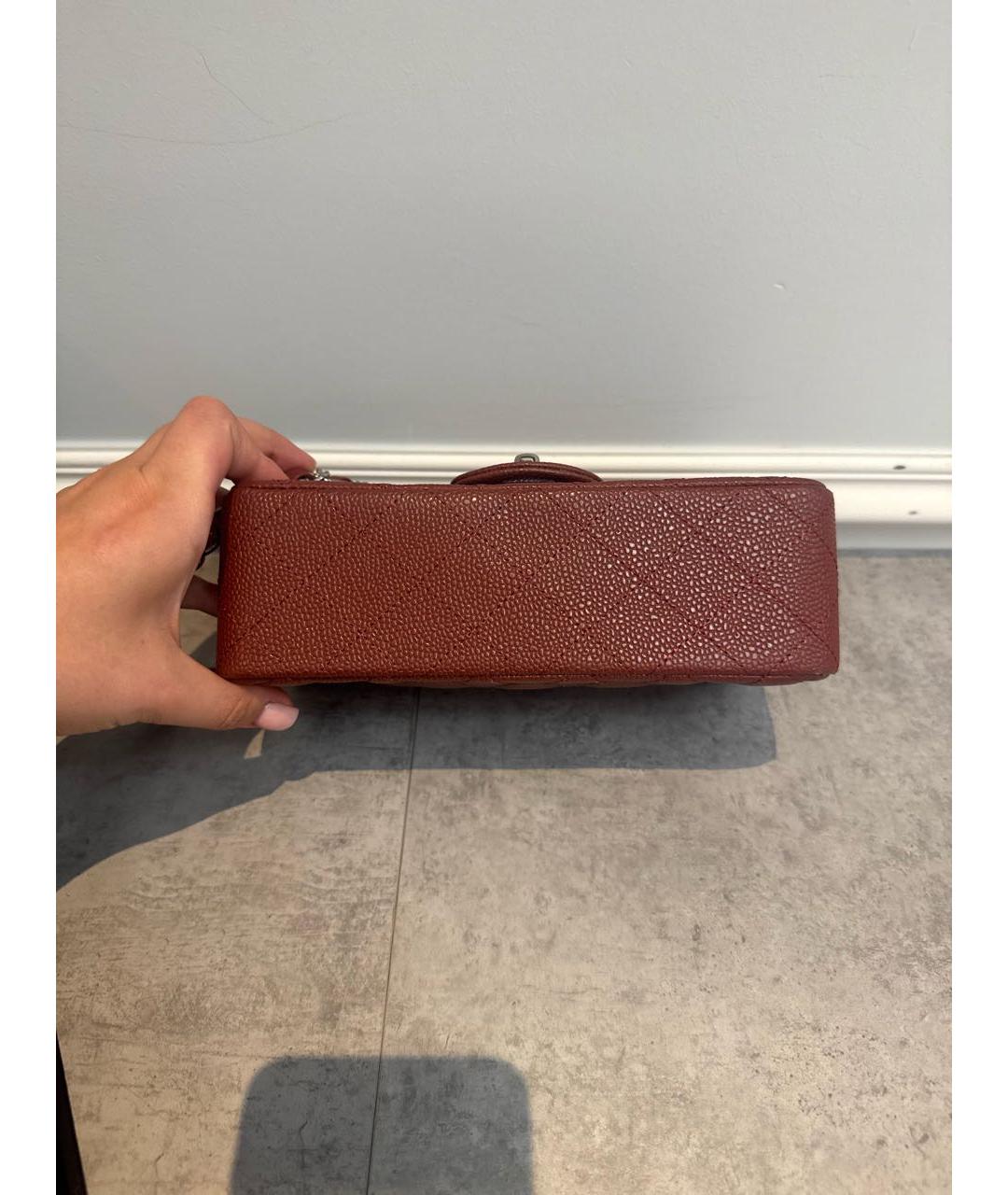 CHANEL Коричневая кожаная сумка через плечо, фото 3